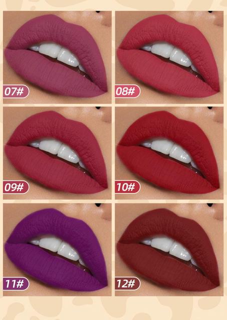 6pcs/Set Velvet Matte Lip Gloss