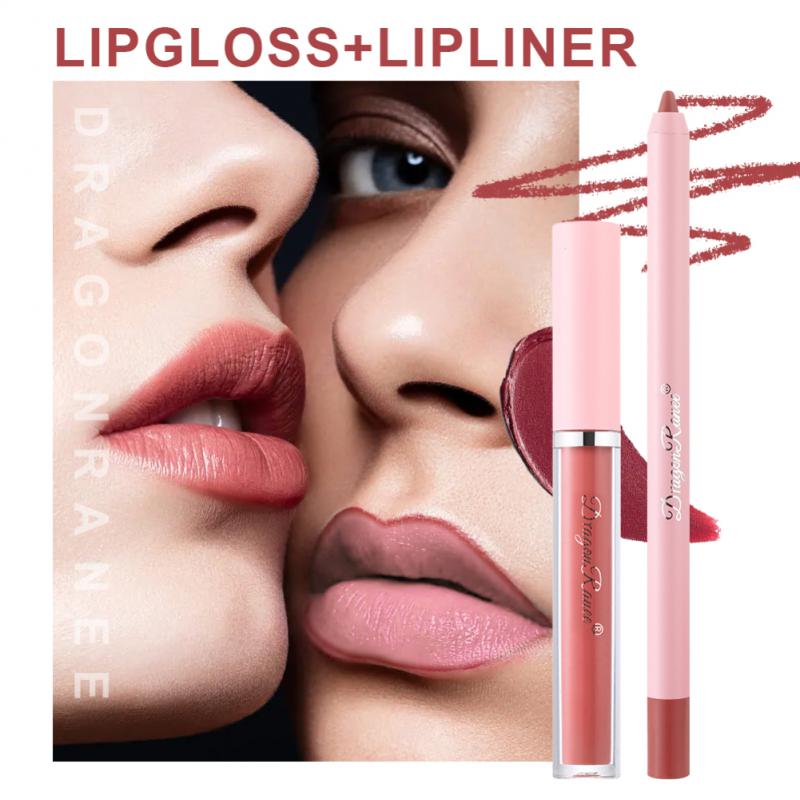 4pcs Lip Gloss Lip Liner Pen Set